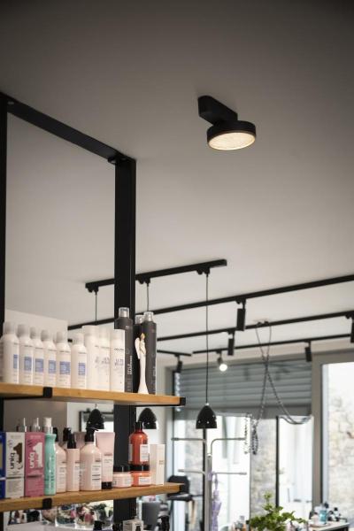 GRIP! FLAT, Deckenaufbauleuchte, PHASE, 2700/3000 K, 15 W, schwarz / schwarz