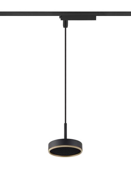 GRIP! FLAT, 1~ Pendelleuchte, PHASE, Pendellänge 200 cm, 2700/3000 K, schwarz / gold