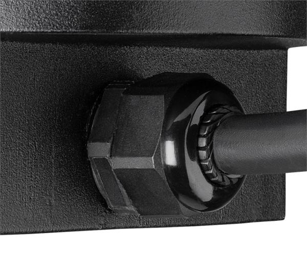 DASAR® L, Bodeneinbauleuchte, asymmetrisch, 3000K, 70°/40°, IP65/IP67, rund, edelstahl / schwarz