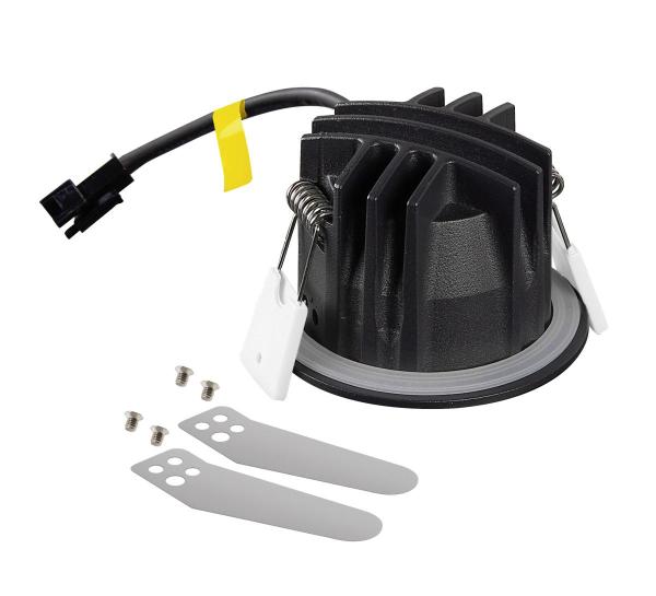 NUMINOS® XS, Deckeneinbauleuchte, 4000 K, 20°, IP20, rund, schwarz