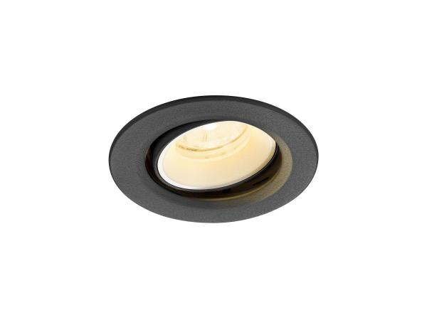 NUMINOS® MOVE XS, Deckeneinbauleuchte, 4000 K, 20°, IP20, rund, schwarz / weiß