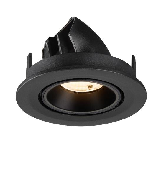 NUMINOS® GIMBLE S, Deckeneinbauleuchte, 2700 K, 55°, IP20, rund, schwarz