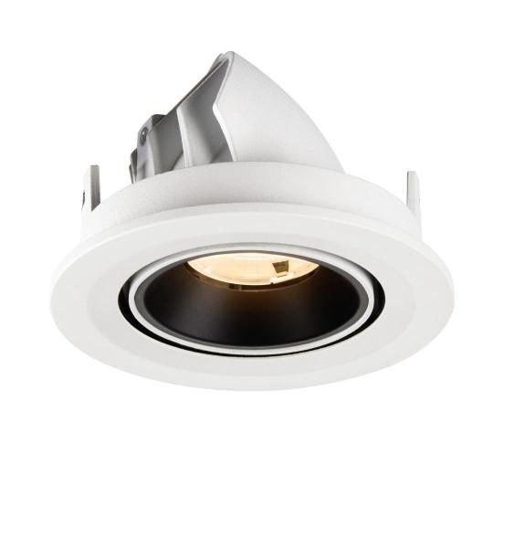 NUMINOS® GIMBLE S, Deckeneinbauleuchte weiß/schwarz 2700 K 20°