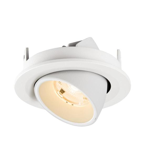 NUMINOS® GIMBLE S, Deckeneinbauleuchte, 2700 K, 20°, IP20, rund, weiß