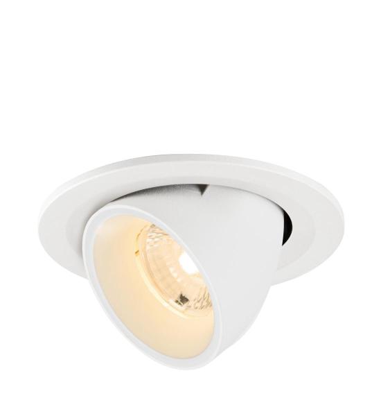 NUMINOS® GIMBLE S, Deckeneinbauleuchte, 2700 K, 40°, IP20, rund, weiß