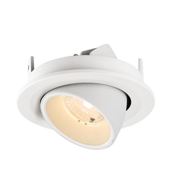 NUMINOS® GIMBLE S, Deckeneinbauleuchte, 2700 K, 40°, IP20, rund, weiß