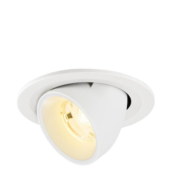 NUMINOS® GIMBLE S, Deckeneinbauleuchte, 3000 K, 20°, IP20, rund, weiß