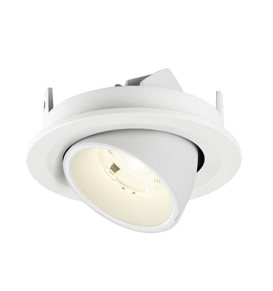 NUMINOS® GIMBLE S, Deckeneinbauleuchte, 4000 K, 20°, IP20, rund, weiß