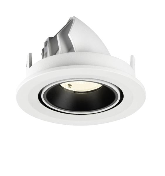 NUMINOS® GIMBLE S, Deckeneinbauleuchte weiß/schwarz 4000 K 40°