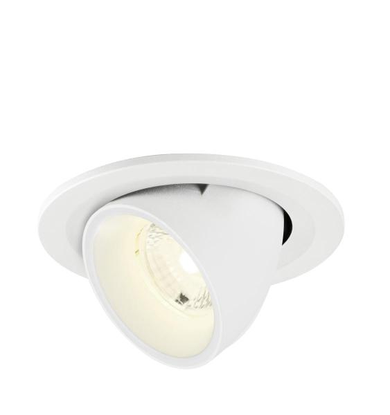 NUMINOS® GIMBLE S, Deckeneinbauleuchte, 4000 K, 40°, IP20, rund, weiß