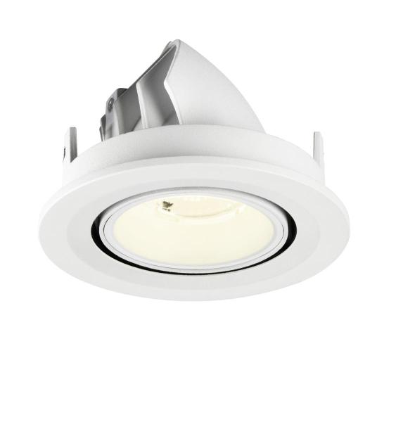 NUMINOS® GIMBLE S, Deckeneinbauleuchte, 4000 K, 40°, IP20, rund, weiß