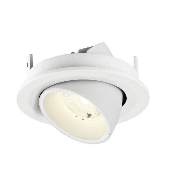 NUMINOS® GIMBLE S, Deckeneinbauleuchte, 4000 K, 40°, IP20, rund, weiß