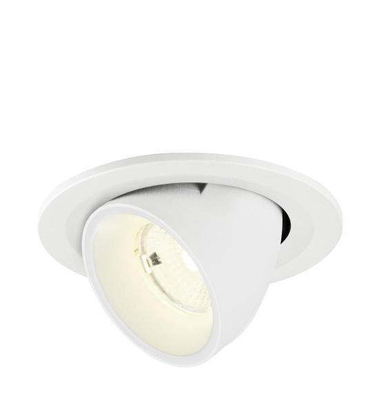 NUMINOS® GIMBLE S, Deckeneinbauleuchte, 4000 K, 55°, IP20, rund, weiß