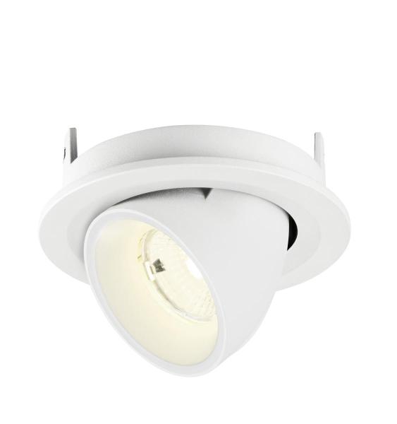 NUMINOS® GIMBLE S, Deckeneinbauleuchte, 4000 K, 55°, IP20, rund, weiß