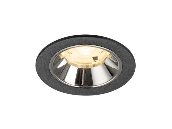 NUMINOS® S, Deckeneinbauleuchte schwarz/chrom 3000 K 20°