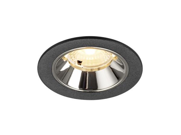 NUMINOS® S, Deckeneinbauleuchte schwarz/chrom 3000 K 40°