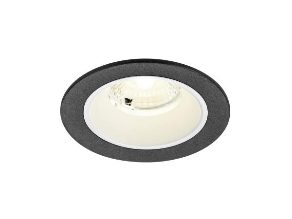 NUMINOS® S, Deckeneinbauleuchte, 4000 K, 40°, IP20, rund, schwarz / weiß