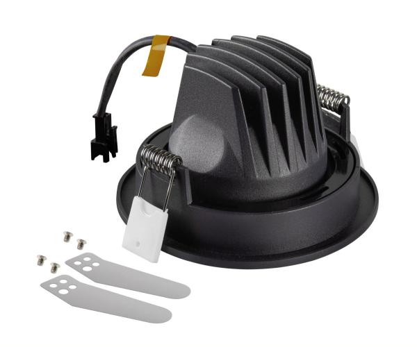 NUMINOS® MOVE S, Deckeneinbauleuchte, 2700 K, 20°, IP20, rund, schwarz