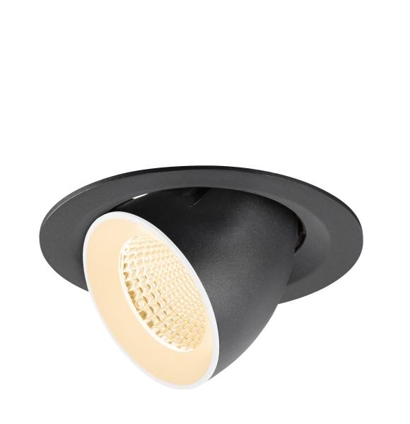 NUMINOS® GIMBLE M, Deckeneinbauleuchte,, 2700 K, 40°, schwarz / weiß