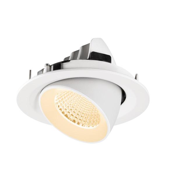 NUMINOS® GIMBLE M, Deckeneinbauleuchte,, 2700 K, 40°, weiß