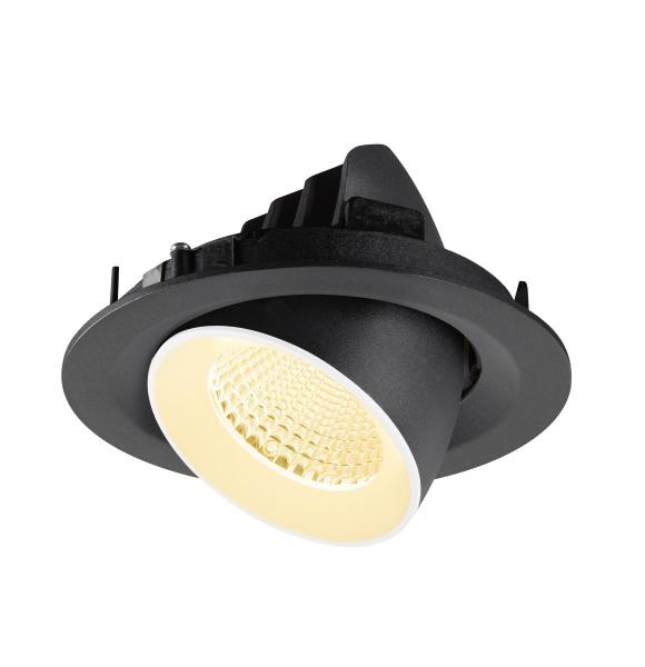 NUMINOS® GIMBLE M, Deckeneinbauleuchte,, 3000 K, 40°, schwarz / weiß