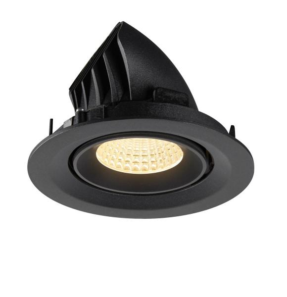 NUMINOS® GIMBLE M, Deckeneinbauleuchte,, 3000 K, 55°, schwarz