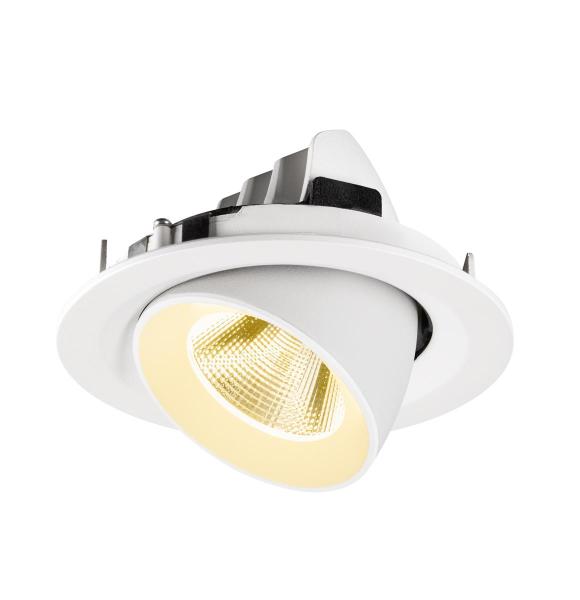 NUMINOS® GIMBLE M, Deckeneinbauleuchte,, 3000 K, 20°, weiß