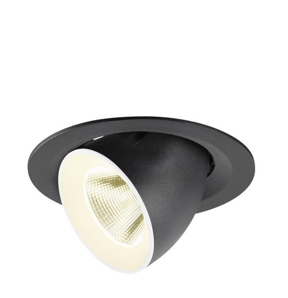 NUMINOS® GIMBLE M, Deckeneinbauleuchte,, 4000 K, 20°, schwarz / weiß