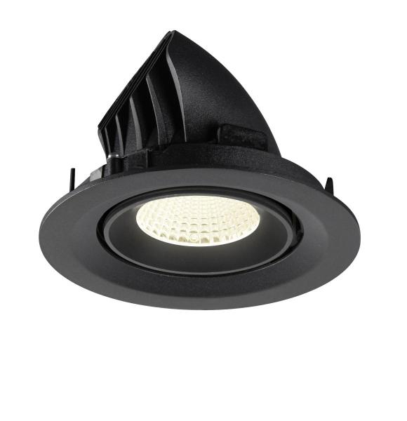 NUMINOS® GIMBLE M, Deckeneinbauleuchte,, 4000 K, 40°, schwarz