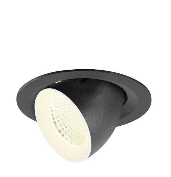 NUMINOS® GIMBLE M, Deckeneinbauleuchte,, 4000 K, 40°, schwarz / weiß