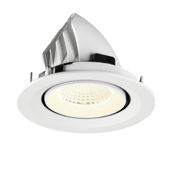 NUMINOS® GIMBLE M, Deckeneinbauleuchte,, 4000 K, 40°, weiß