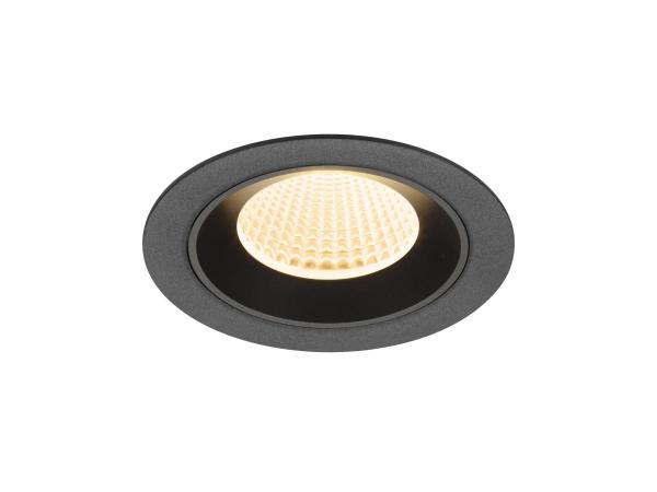 NUMINOS® M, Deckeneinbauleuchte, 2700 K, 40°, IP20, rund, schwarz