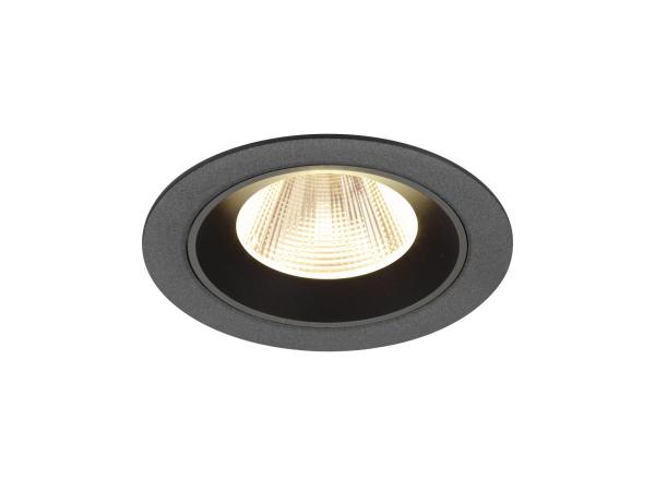 NUMINOS® M, Deckeneinbauleuchte, 3000 K, 20°, IP20, rund, schwarz