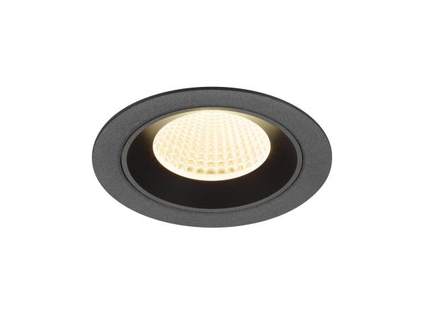 NUMINOS® M, Deckeneinbauleuchte, 3000 K, 40°, IP20, rund, schwarz