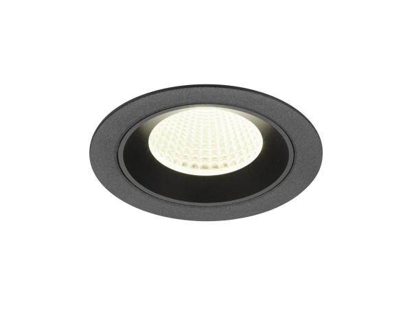 NUMINOS® M, Deckeneinbauleuchte, 4000 K, 40°, IP20, rund, schwarz