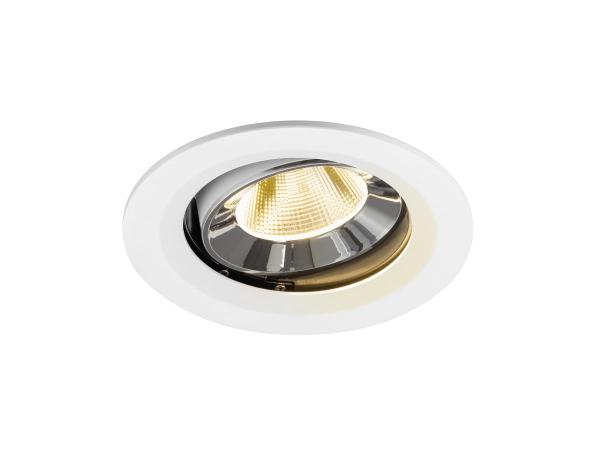 NUMINOS® MOVE M, Deckeneinbauleuchte weiß/chrom 3000 K 20°