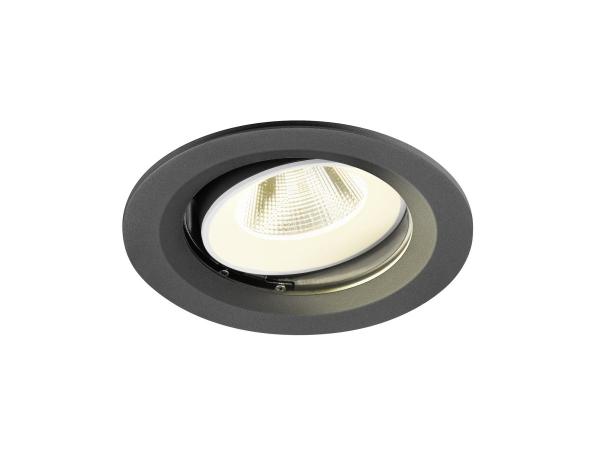 NUMINOS® MOVE M, Deckeneinbauleuchte, 4000 K, 20°, IP20, rund, schwarz / weiß