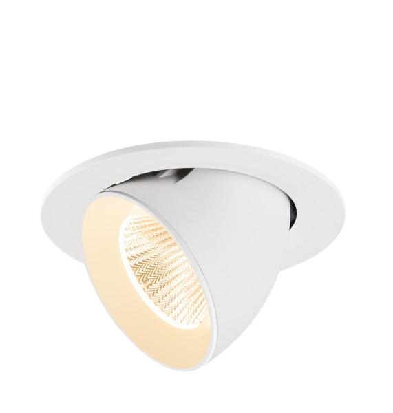 NUMINOS® GIMBLE L, Deckeneinbauleuchte, 2700 K, 40°, IP20, rund, weiß