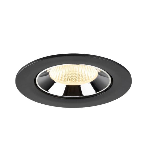 NUMINOS® GIMBLE L, Deckeneinbauleuchte schwarz/chrom 3000 K 40°