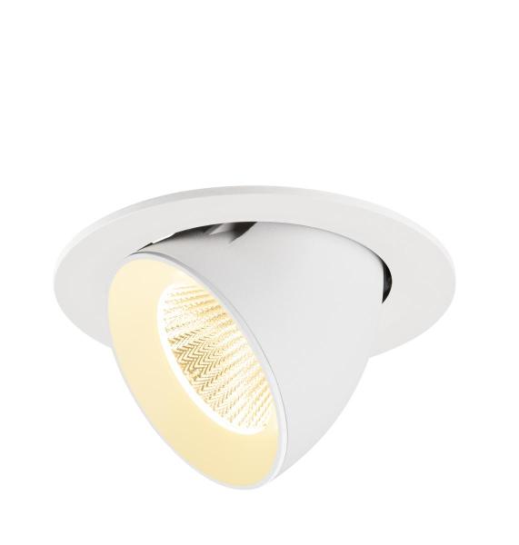 NUMINOS® GIMBLE L, Deckeneinbauleuchte, 3000 K, 40°, IP20, rund, weiß