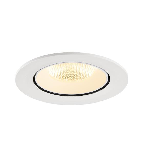 NUMINOS® GIMBLE L, Deckeneinbauleuchte, 3000 K, 40°, IP20, rund, weiß