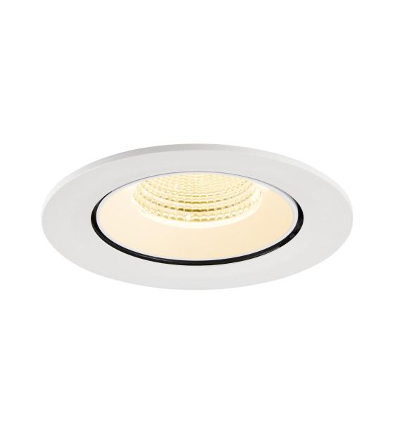 NUMINOS® GIMBLE L, Deckeneinbauleuchte, 3000 K, 55°, IP20, rund, weiß