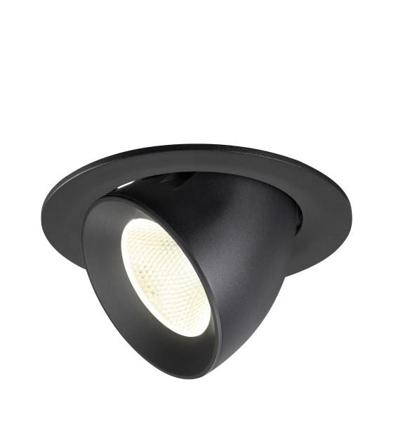 NUMINOS® GIMBLE L, Deckeneinbauleuchte, 4000 K, 20°, IP20, rund, schwarz