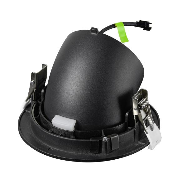 NUMINOS® GIMBLE L, Deckeneinbauleuchte, 4000 K, 20°, IP20, rund, schwarz / weiß