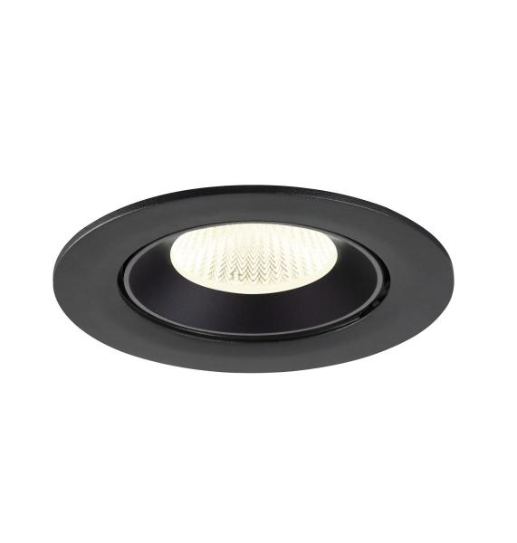 NUMINOS® GIMBLE L, Deckeneinbauleuchte, 4000 K, 40°, IP20, rund, schwarz