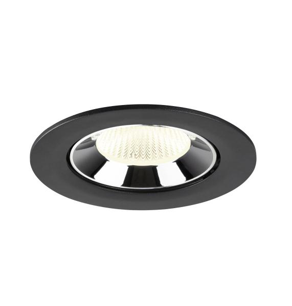 NUMINOS® GIMBLE L, Deckeneinbauleuchte schwarz/chrom 4000 K 40°