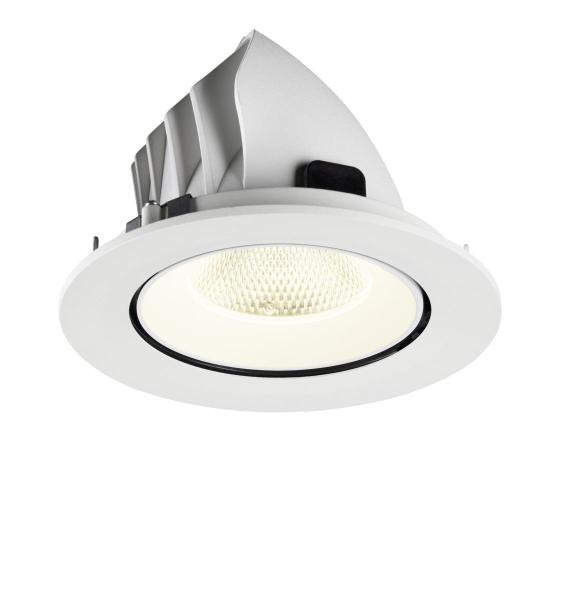 NUMINOS® GIMBLE L, Deckeneinbauleuchte, 4000 K, 20°, IP20, rund, weiß