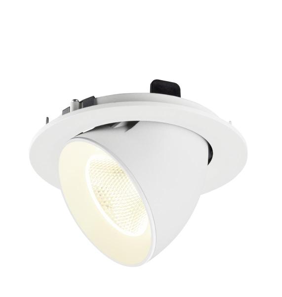 NUMINOS® GIMBLE L, Deckeneinbauleuchte, 4000 K, 20°, IP20, rund, weiß