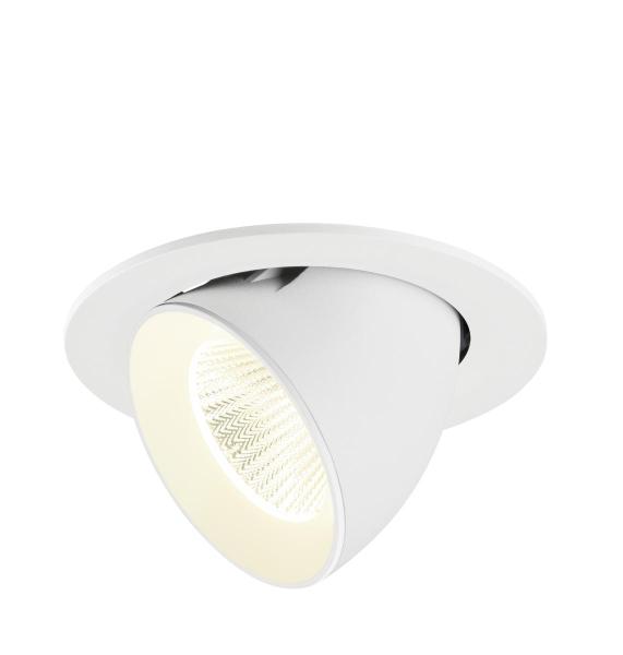 NUMINOS® GIMBLE L, Deckeneinbauleuchte, 4000 K, 40°, IP20, rund, weiß