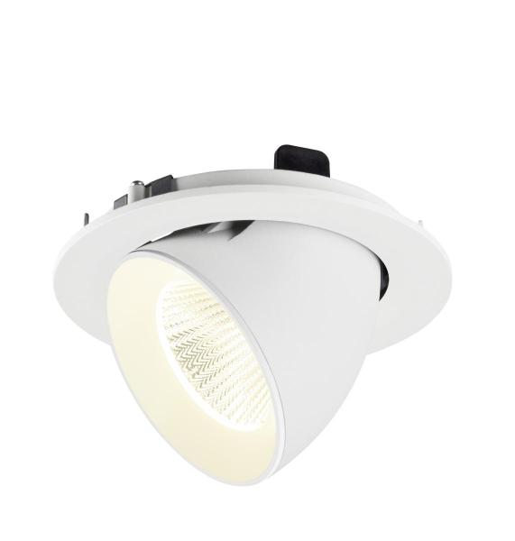 NUMINOS® GIMBLE L, Deckeneinbauleuchte, 4000 K, 40°, IP20, rund, weiß